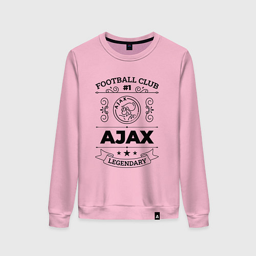 Женский свитшот Ajax: Football Club Number 1 Legendary / Светло-розовый – фото 1
