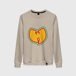 Свитшот хлопковый женский Wu-Tang Colors, цвет: миндальный