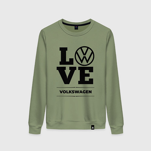 Женский свитшот Volkswagen Love Classic / Авокадо – фото 1