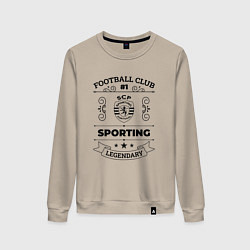 Женский свитшот Sporting: Football Club Number 1 Legendary