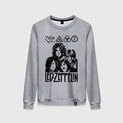 Женский свитшот Led Zeppelin Black / Меланж – фото 1