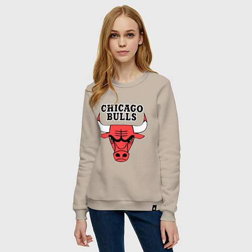 Женский свитшот Chicago Bulls / Миндальный – фото 3