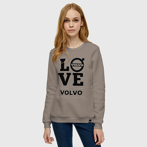 Женский свитшот Volvo Love Classic / Утренний латте – фото 3