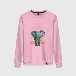 Свитшот хлопковый женский Elaphant Adventure, цвет: светло-розовый