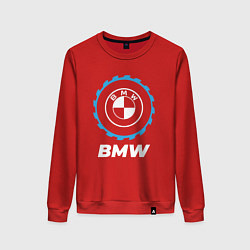 Свитшот хлопковый женский BMW в стиле Top Gear, цвет: красный