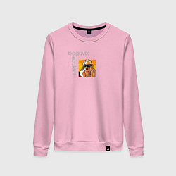 Свитшот хлопковый женский Сан-Андреас, цвет: светло-розовый
