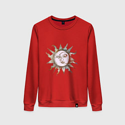 Женский свитшот Солнце и луна - Солнцестояние