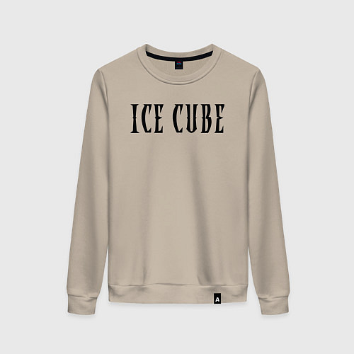 Женский свитшот Ice Cube - logo / Миндальный – фото 1