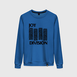 Свитшот хлопковый женский Joy Division - rock, цвет: синий