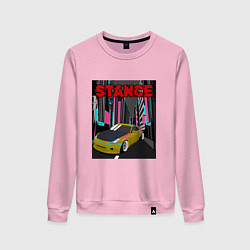 Свитшот хлопковый женский Nissan 350z Stance, цвет: светло-розовый