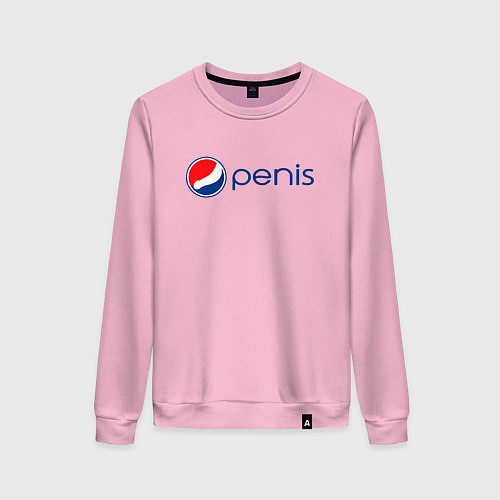 Женский свитшот Penis / Светло-розовый – фото 1