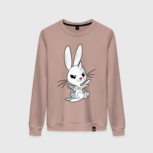 Женский свитшот Angel Bunny - my little pony - cartoon / Пыльно-розовый – фото 1
