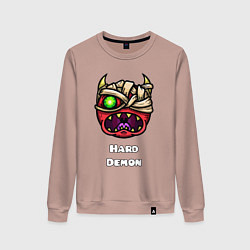 Женский свитшот Geometry Dash hard demon