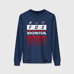 Свитшот хлопковый женский Honda racing, цвет: тёмно-синий