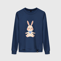 Свитшот хлопковый женский Good bunny, цвет: тёмно-синий