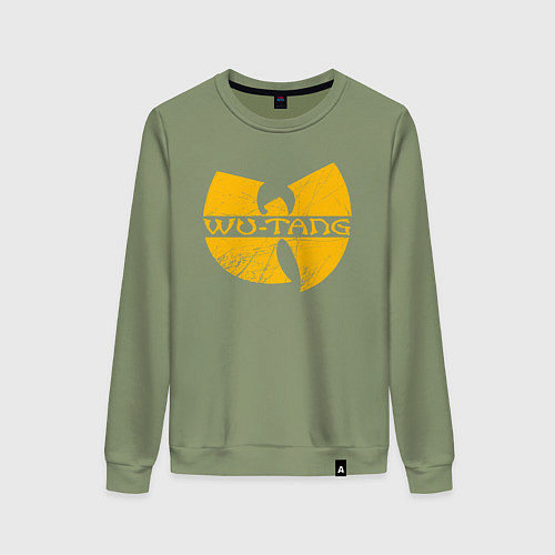 Женский свитшот Wu scratches logo / Авокадо – фото 1
