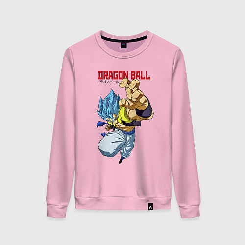 Женский свитшот Dragon Ball - Бросок / Светло-розовый – фото 1