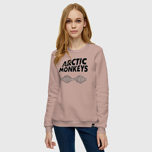 Женский свитшот Arctic Monkeys / Пыльно-розовый – фото 3
