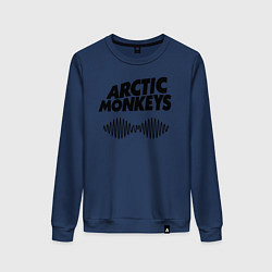 Свитшот хлопковый женский Arctic Monkeys, цвет: тёмно-синий