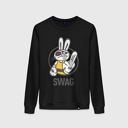 Женский свитшот SWAG Bad rabbit - Merry Christmas!