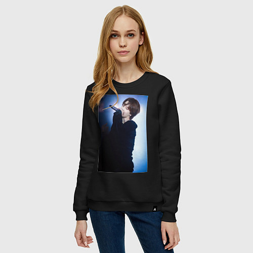 Женский свитшот Yet to come in Busan Jimin / Черный – фото 3