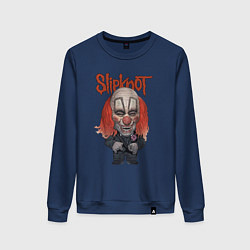 Свитшот хлопковый женский Slipknot art, цвет: тёмно-синий