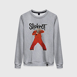 Свитшот хлопковый женский Slipknot fan art, цвет: меланж