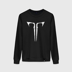 Свитшот хлопковый женский Lost ark logo, цвет: черный