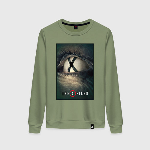 Женский свитшот X - Files poster / Авокадо – фото 1