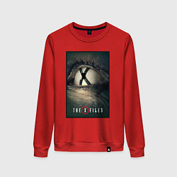 Свитшот хлопковый женский X - Files poster, цвет: красный