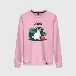 Женский свитшот Новогодний кролик 2023