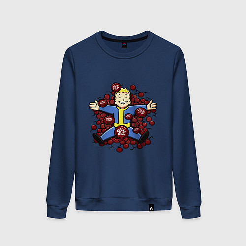 Женский свитшот Vault boy caps / Тёмно-синий – фото 1