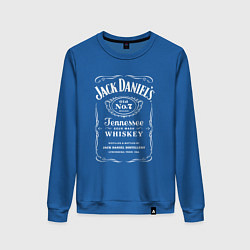 Свитшот хлопковый женский Jack Daniels, цвет: синий