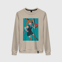 Свитшот хлопковый женский Титан - Такт Опус Судьба, цвет: миндальный