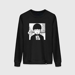 Свитшот хлопковый женский Ekubo and Shigeo Kageyama, цвет: черный