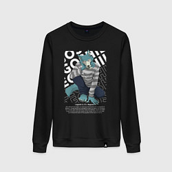 Свитшот хлопковый женский Легоси, цвет: черный