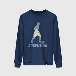 Свитшот хлопковый женский Lionel Messi Argentina, цвет: тёмно-синий