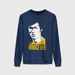 Свитшот хлопковый женский Bruce Lee style, цвет: тёмно-синий