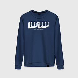 Свитшот хлопковый женский Dope street market hip-hop, цвет: тёмно-синий