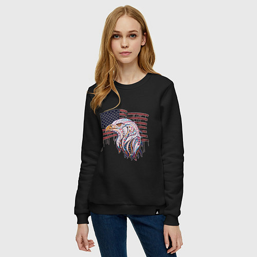 Женский свитшот American eagle / Черный – фото 3