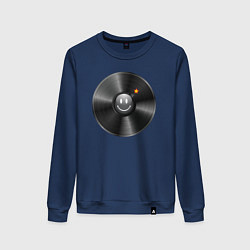 Женский свитшот Виниловая пластинка с бомбочкой