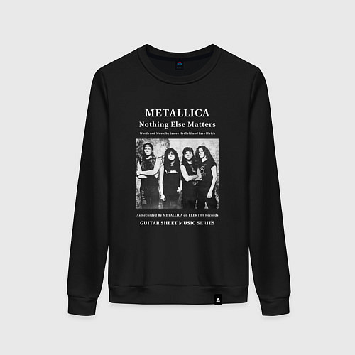 Женский свитшот Metallica рок группа / Черный – фото 1