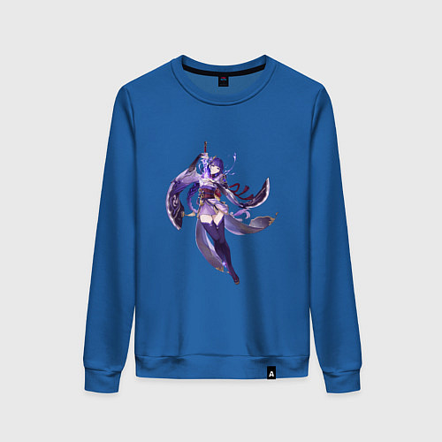 Женский свитшот Сёгун Райдэн из Genshin Impact / Синий – фото 1