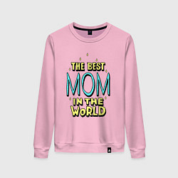 Женский свитшот Лучшая мама в мире со звёздочками