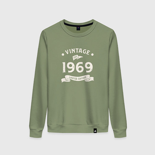 Женский свитшот Винтаж 1969 ограниченный выпуск / Авокадо – фото 1