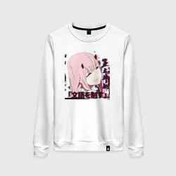 Свитшот хлопковый женский Anime X Girl, цвет: белый