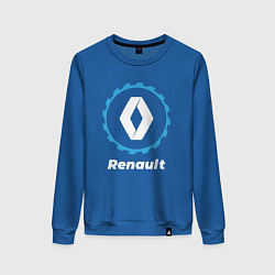 Свитшот хлопковый женский Renault в стиле Top Gear, цвет: синий