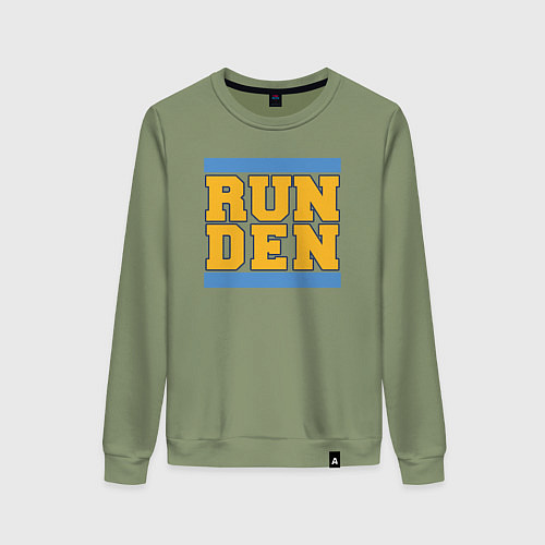 Женский свитшот Run Denver Nuggets / Авокадо – фото 1