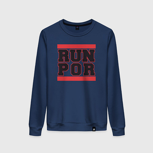 Женский свитшот Run Portland Trail Blazers / Тёмно-синий – фото 1