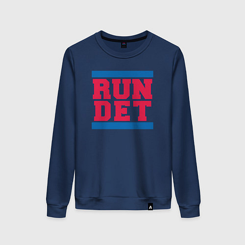 Женский свитшот Run Detroit Pistons / Тёмно-синий – фото 1